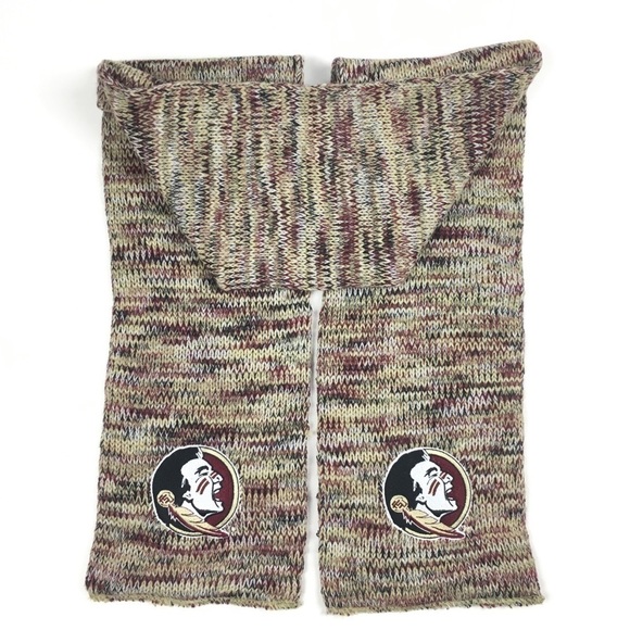 FSU Scarf & 2 Pair Gloves Seminoles Florida State College Football Game Day Gear - Picture 3 of 14